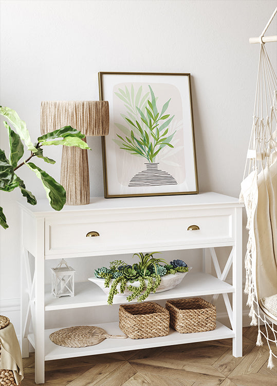 Malované Olive Branch Zátiší Plakát