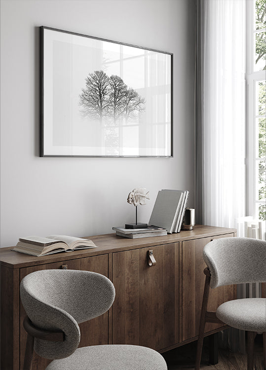 Plakát mlhavý odstín zimy