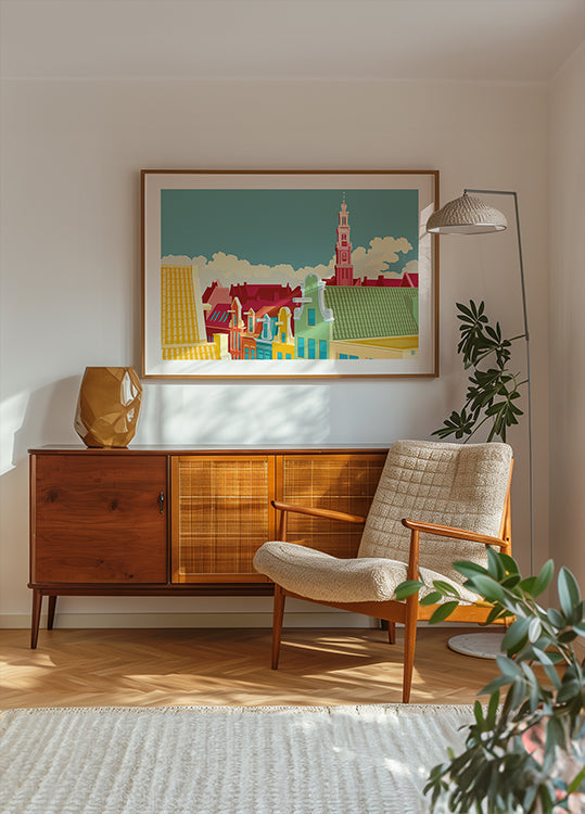 Plakát Amsterdam Jordaan Westerkerk