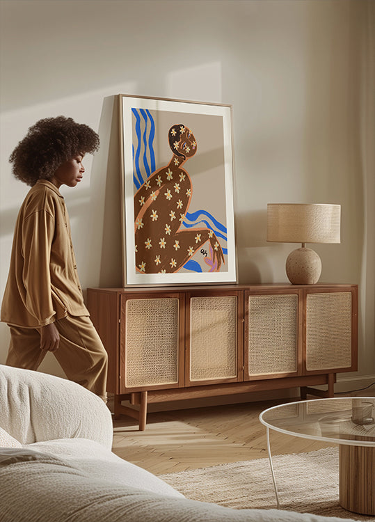 Kvetoucí Daisy Plakát