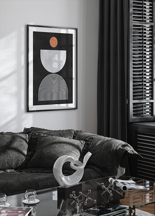 Čáry a kruhy 10 Plakát