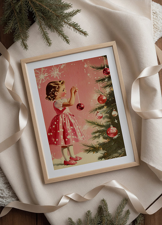 Dívka S Ozdobami Plakát