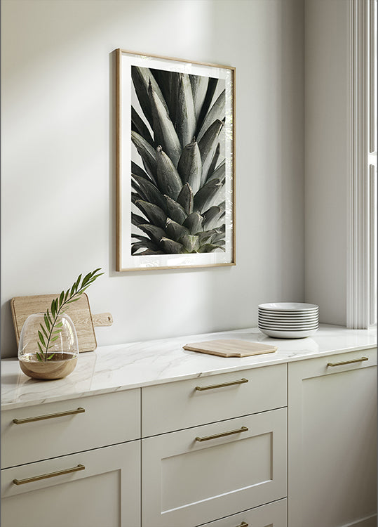 Ananas zblízka plakát