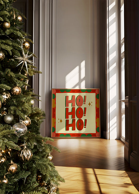 Ho Ho Ho Vánoční sváteční ilustrace (NOVINKA)