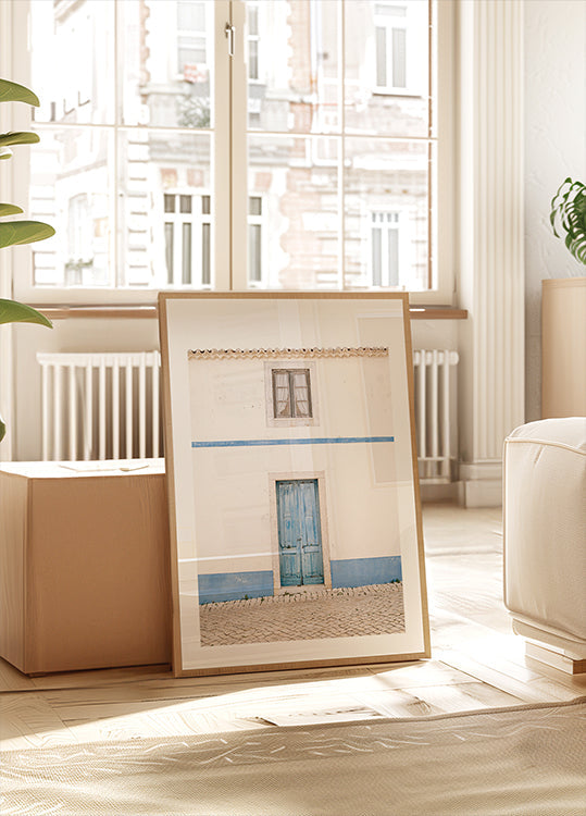 Plakát na modré dveře Ericeira