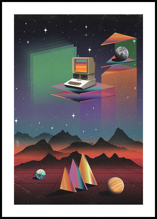 80s CRT Computer - Posterbox