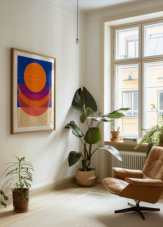 Geometric Sunset (NEW) - Posterbox