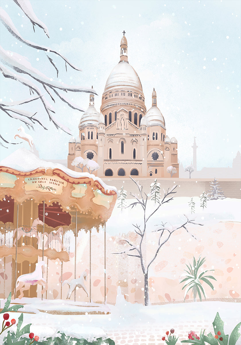 Winter in Paris Plakat - Posterbox