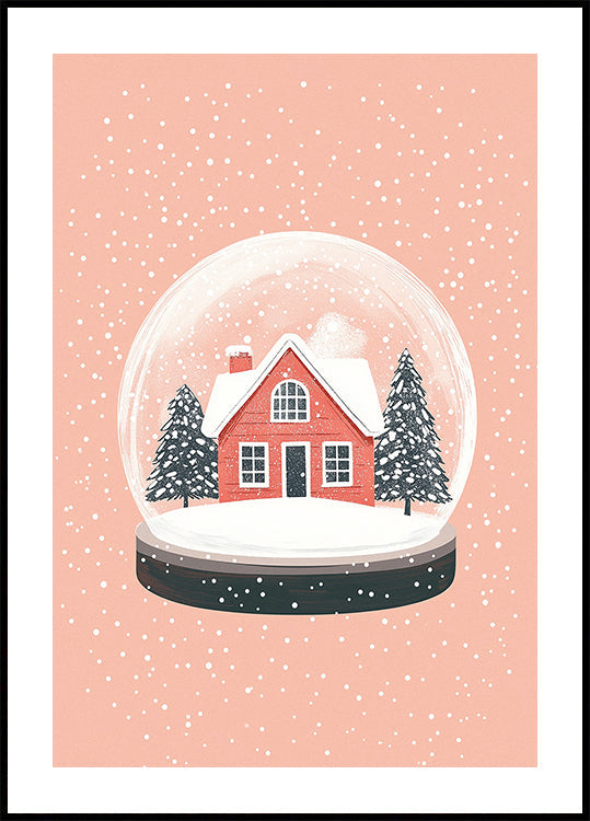 Christmas Ornament Glass Illustration Plakat - Posterbox