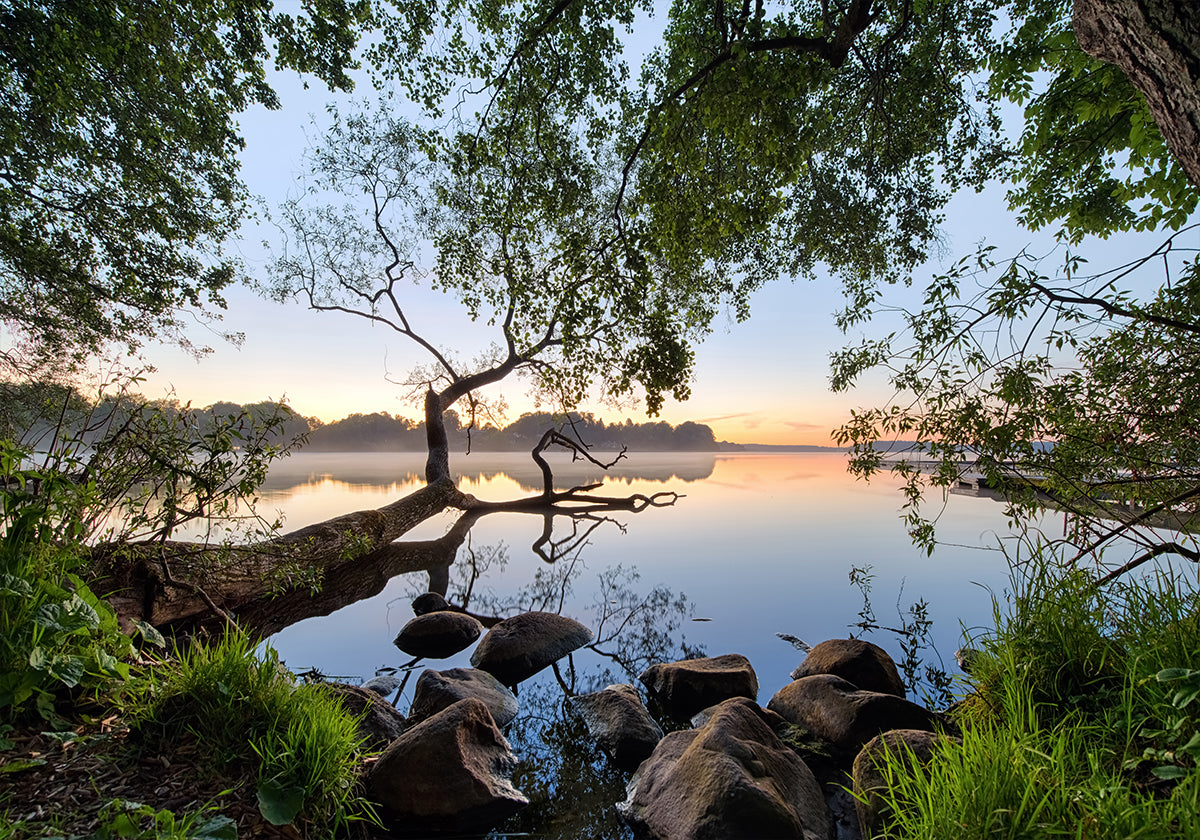 Plakát s výhledem na jezero