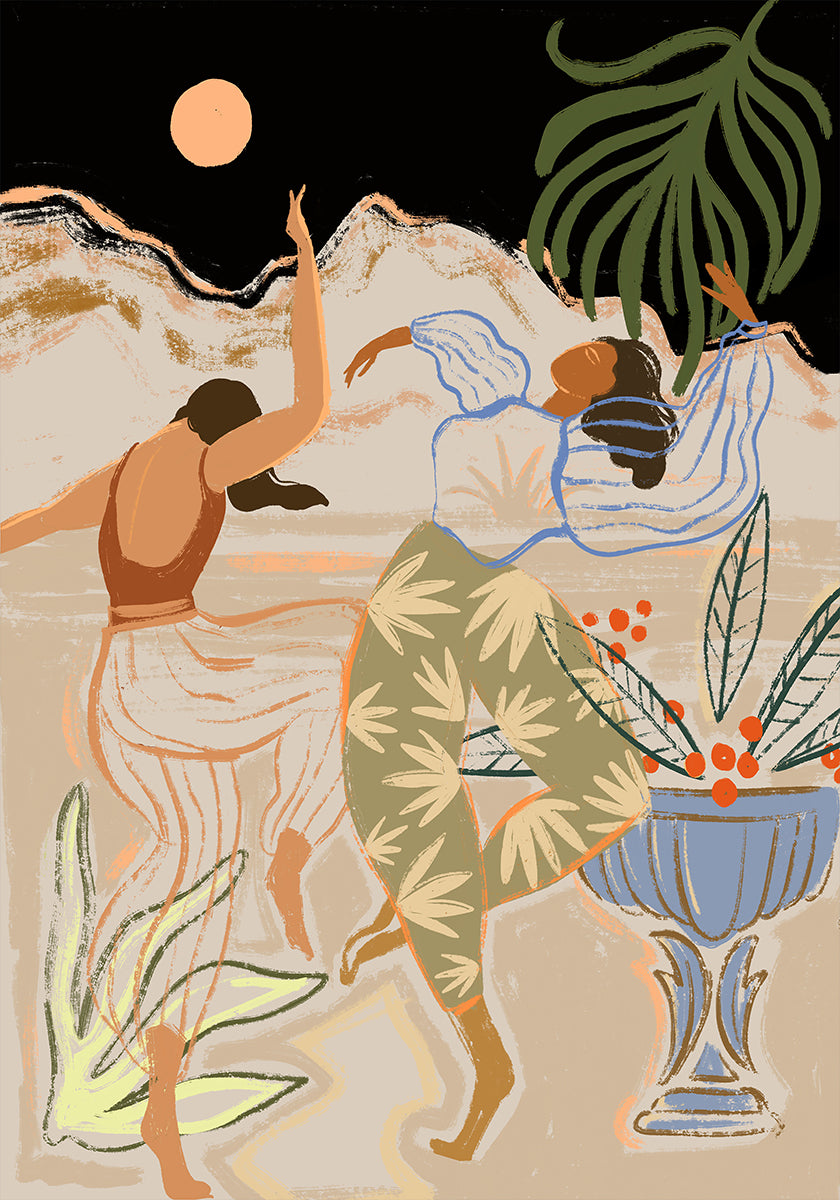 Plakát měsíčního tance