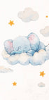 Baby Elephant Dreaming on Clouds Plakat - Posterbox.dk