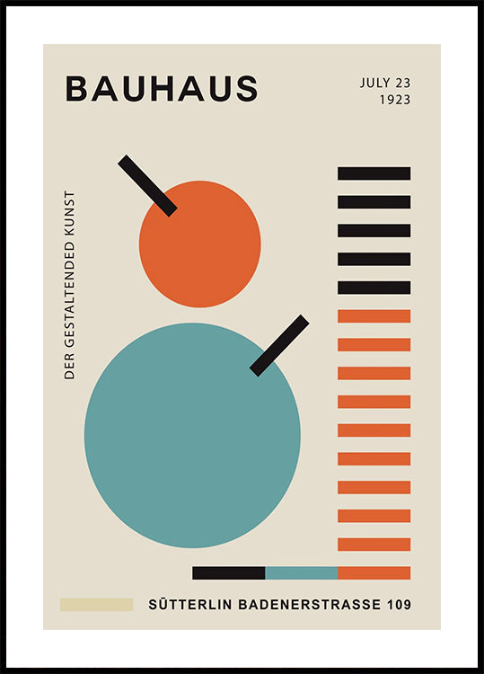 Bauhaus Geometry No.2, modernist Plakat - Posterbox.dk