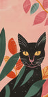 Black Cat in Jungle Plakat - Posterbox.dk