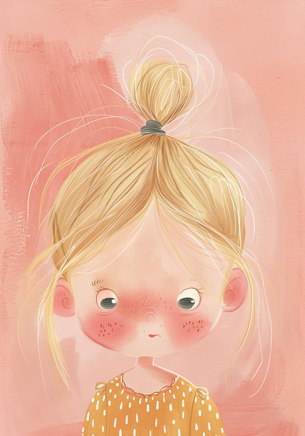 Blonde Girl With Freckles Plakat - Posterbox.dk