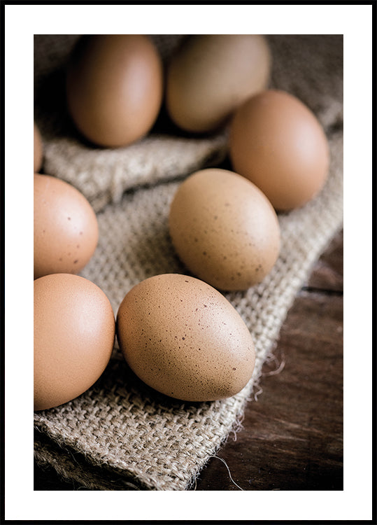 Brown Organic Eggs Plakat - Posterbox.dk