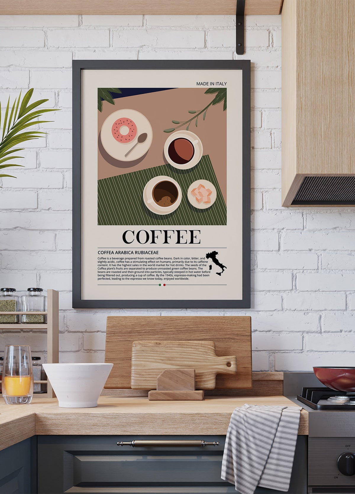 Coffee Made in Italy Plakat - Posterbox