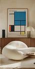 Composition With Large Blue Plane Plakat - Posterbox.dk