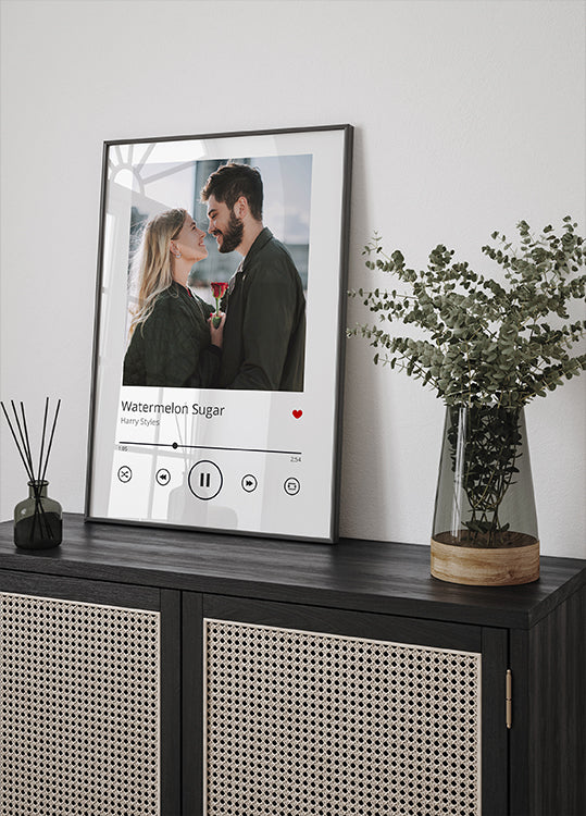 Custom Song Plaque Plakat - Posterbox.dk