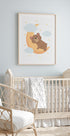 Cute Teddy Bear Moon Plakat - Posterbox.dk