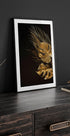 Golden Monstera & Palm Leaf №1 Plakat - Posterbox.dk