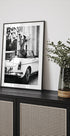 High Heels in Classic Car Plakat - Posterbox.dk