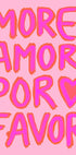 More Amor Por Favor, Pink Neon Love Plakat - Posterbox.dk