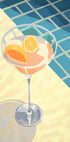 Poolside Citrus Cocktail, summer drink Plakat - Posterbox.dk