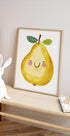Smiling Yellow Pear Plakat - Posterbox.dk