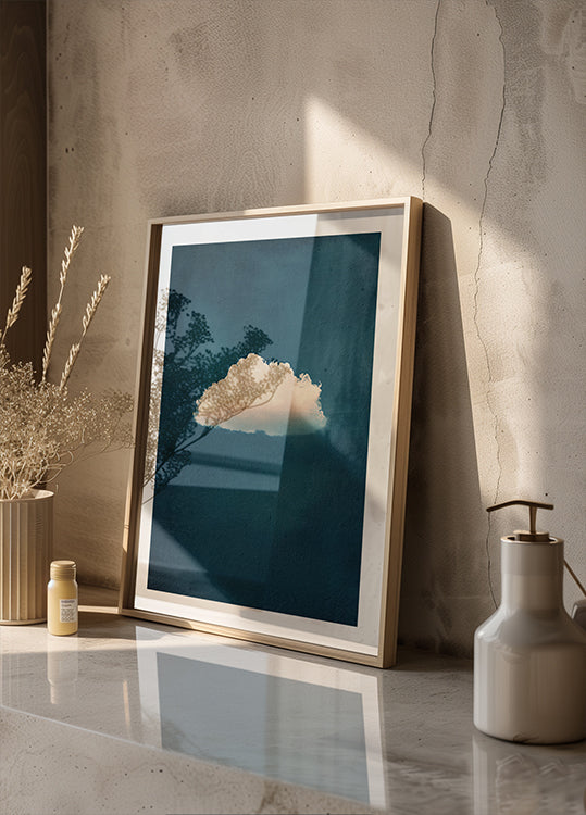 Soft White Cloud on Blue Sky Plakat - Posterbox.dk