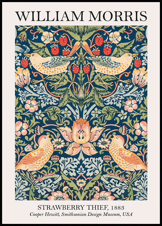 Strawberry Thief, William Morris Plakat - Posterbox.dk