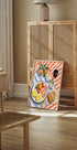 Sunny Breakfast, citrus and croissant art Plakat - Posterbox.dk