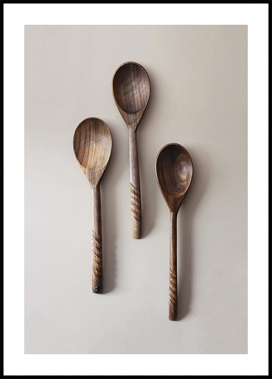 Three Wooden Spoons Plakat - Posterbox.dk