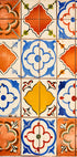 Vintage Mediterranean Tiles, Colorful Ceramic Patter Plakat - Posterbox.dk
