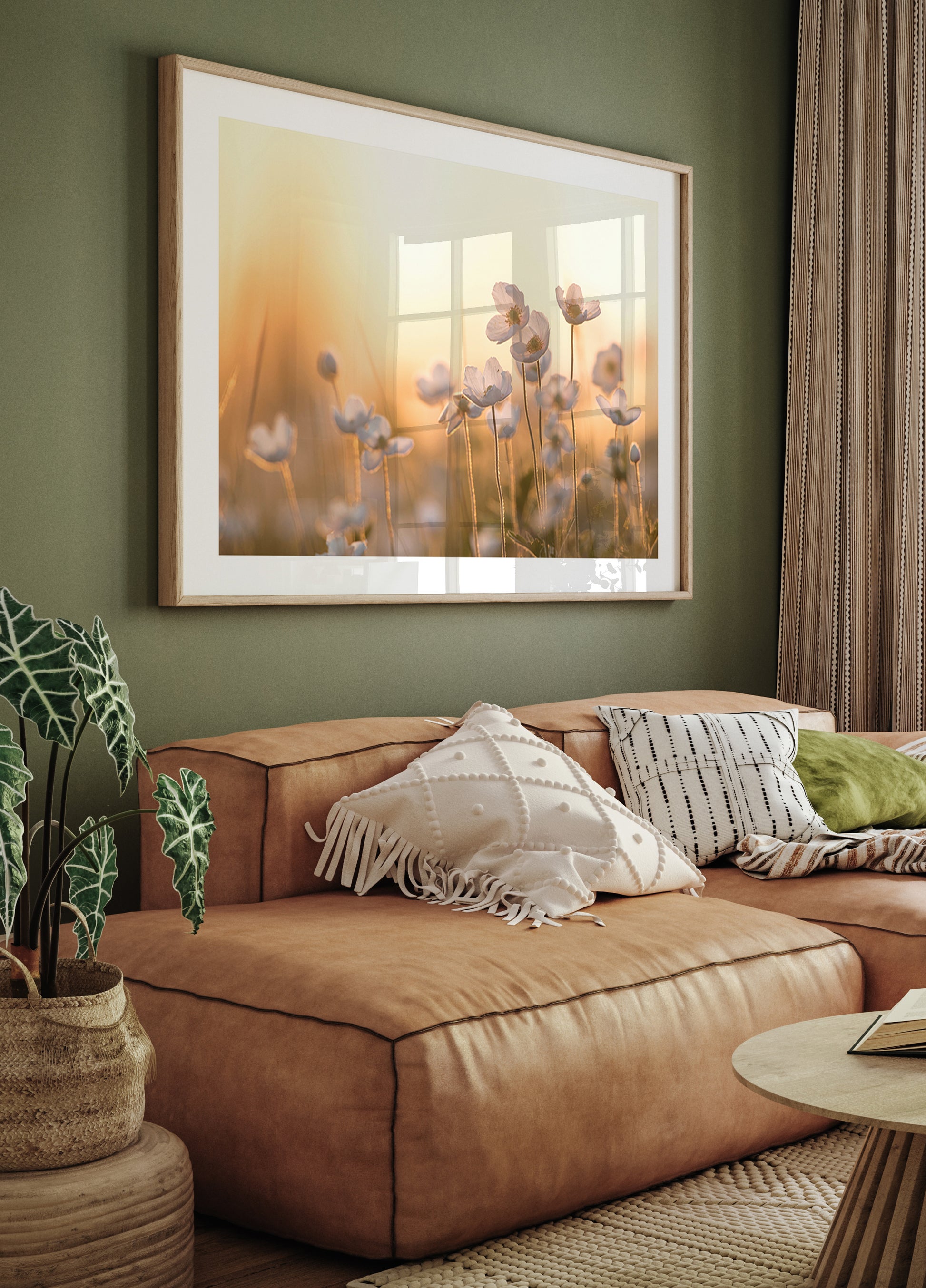 Wild Anemone at Sunset Plakat - Posterbox.dk