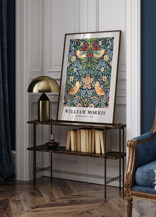 William Morris, Strawberry Thief 1883 Art Plakat - Posterbox.dk