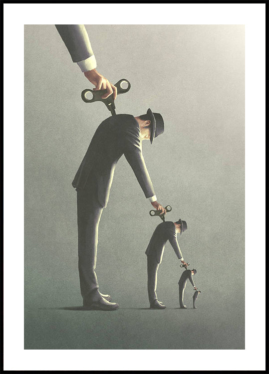 Windup Repeat, surreal recursive control Plakat - Posterbox.dk