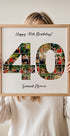 40th Birthday Photo Collage Personal - Posterbox