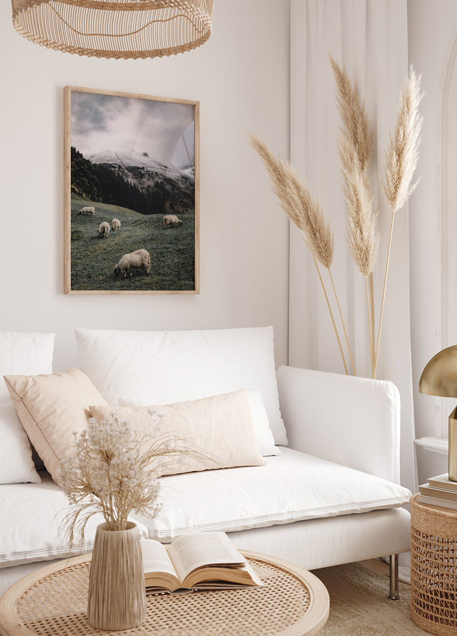 Sheep In The Alps Plakat - Posterbox.dk