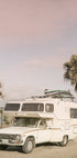 Vintage Camper Parked - Posterbox
