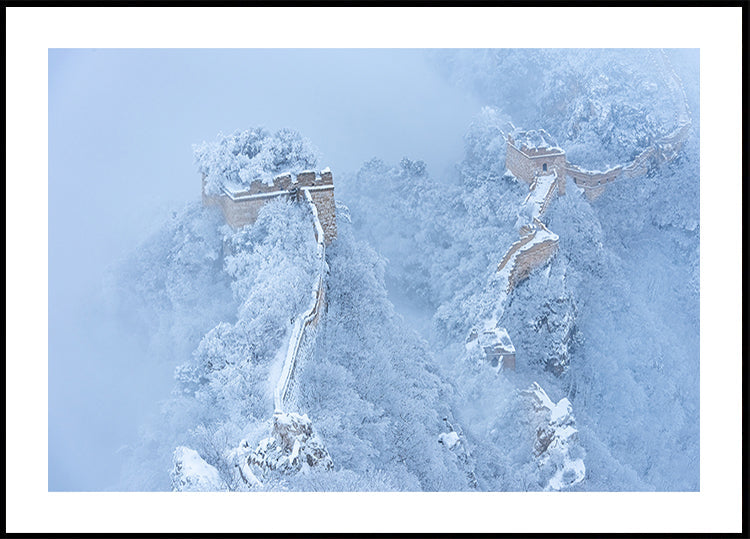 The Great Wall in ice and snow Plakat - Posterbox