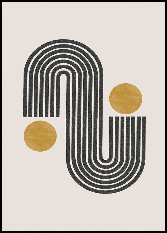 Curved Harmony Plakat - Posterbox