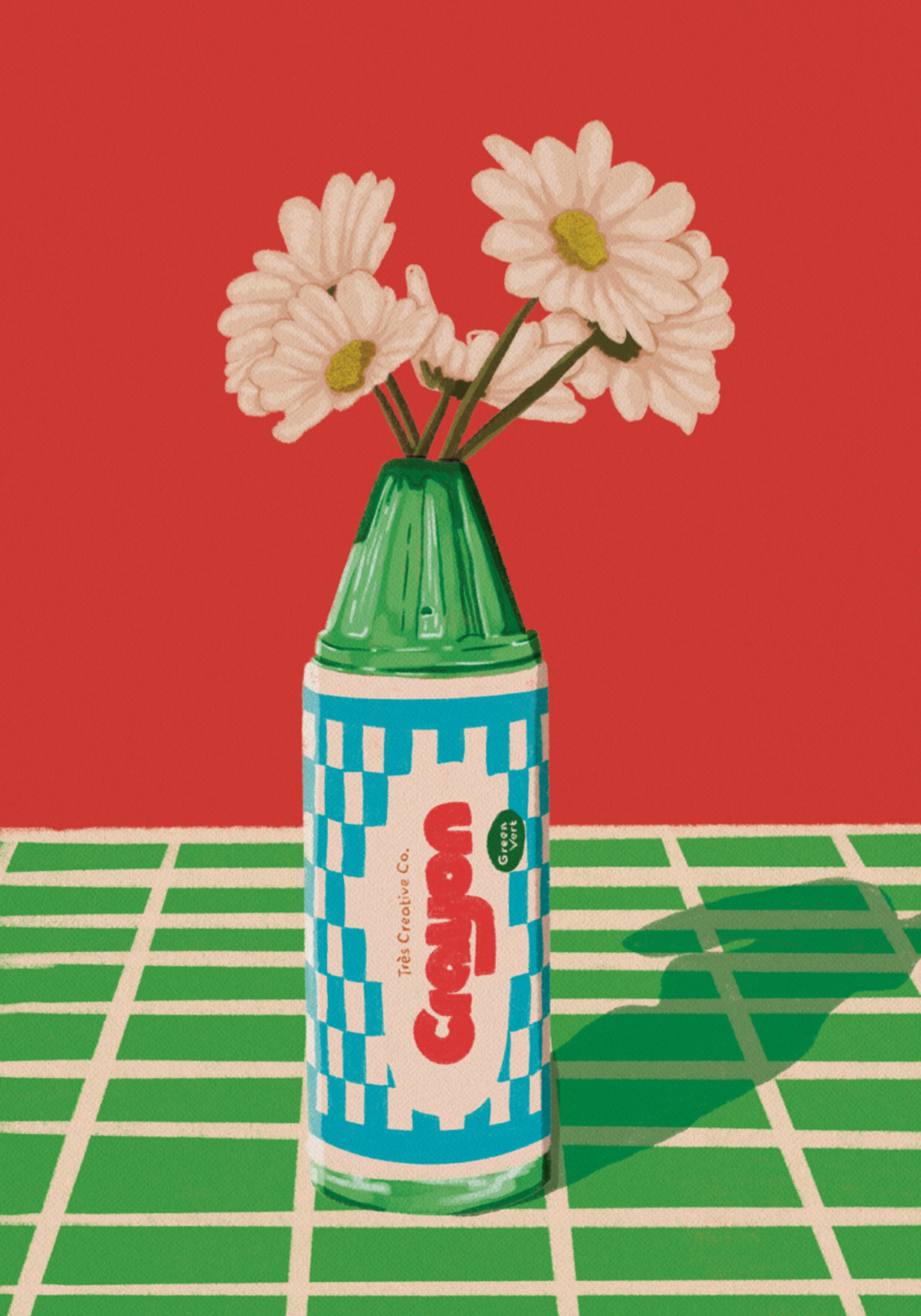 Hravé pastelky sedmikrásky