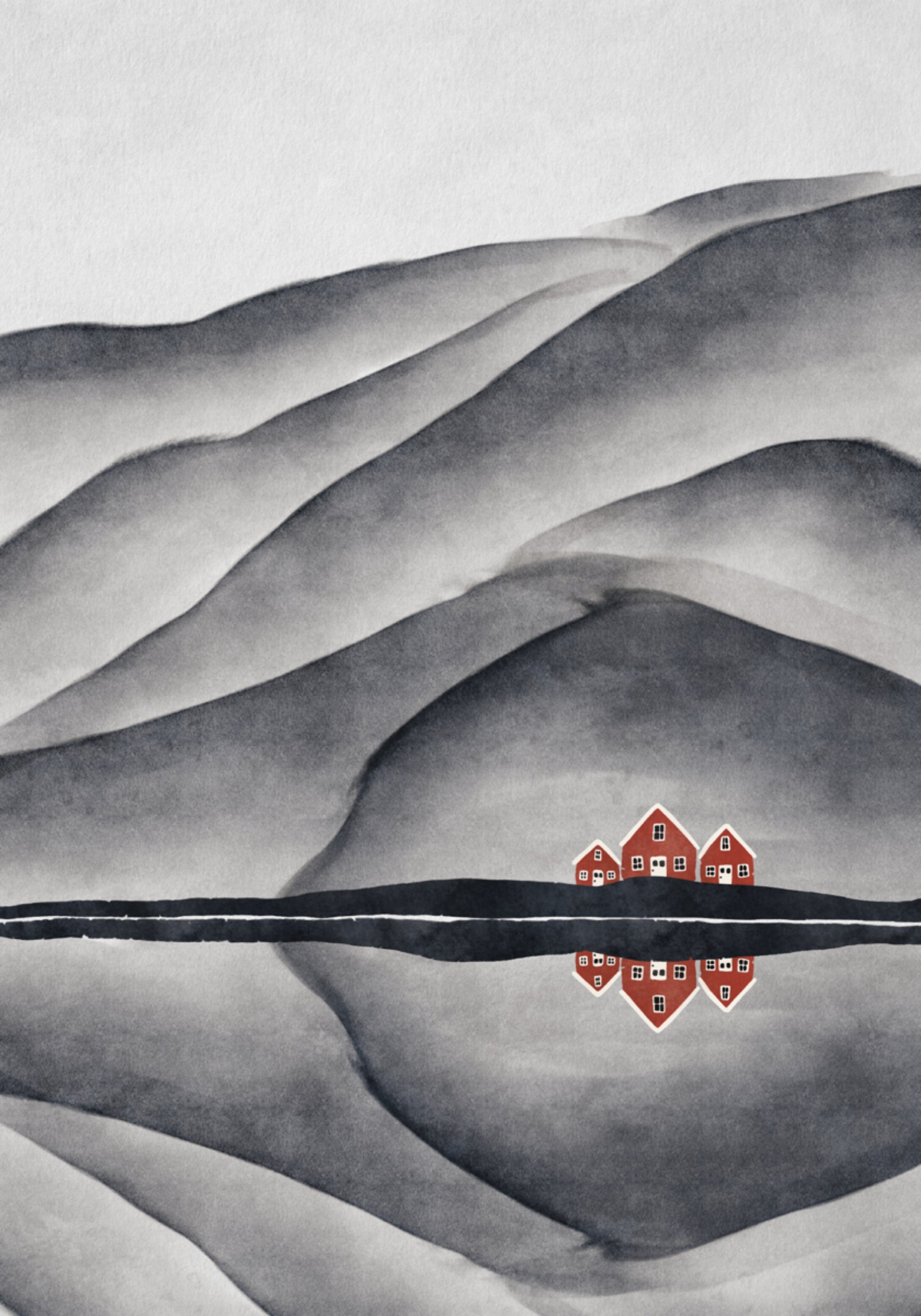 Red House's Lake Reflection