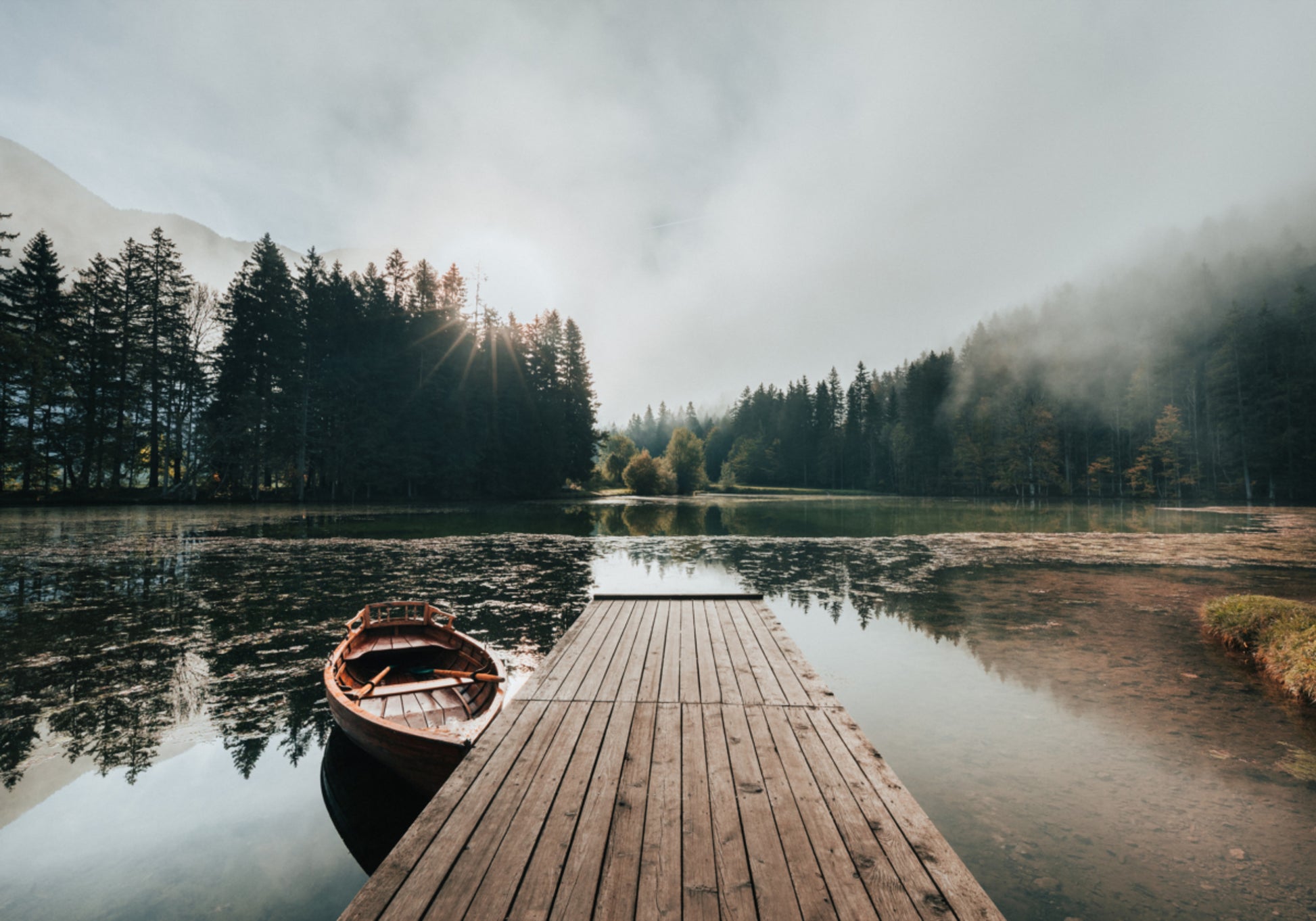 Klidný Lake Dock