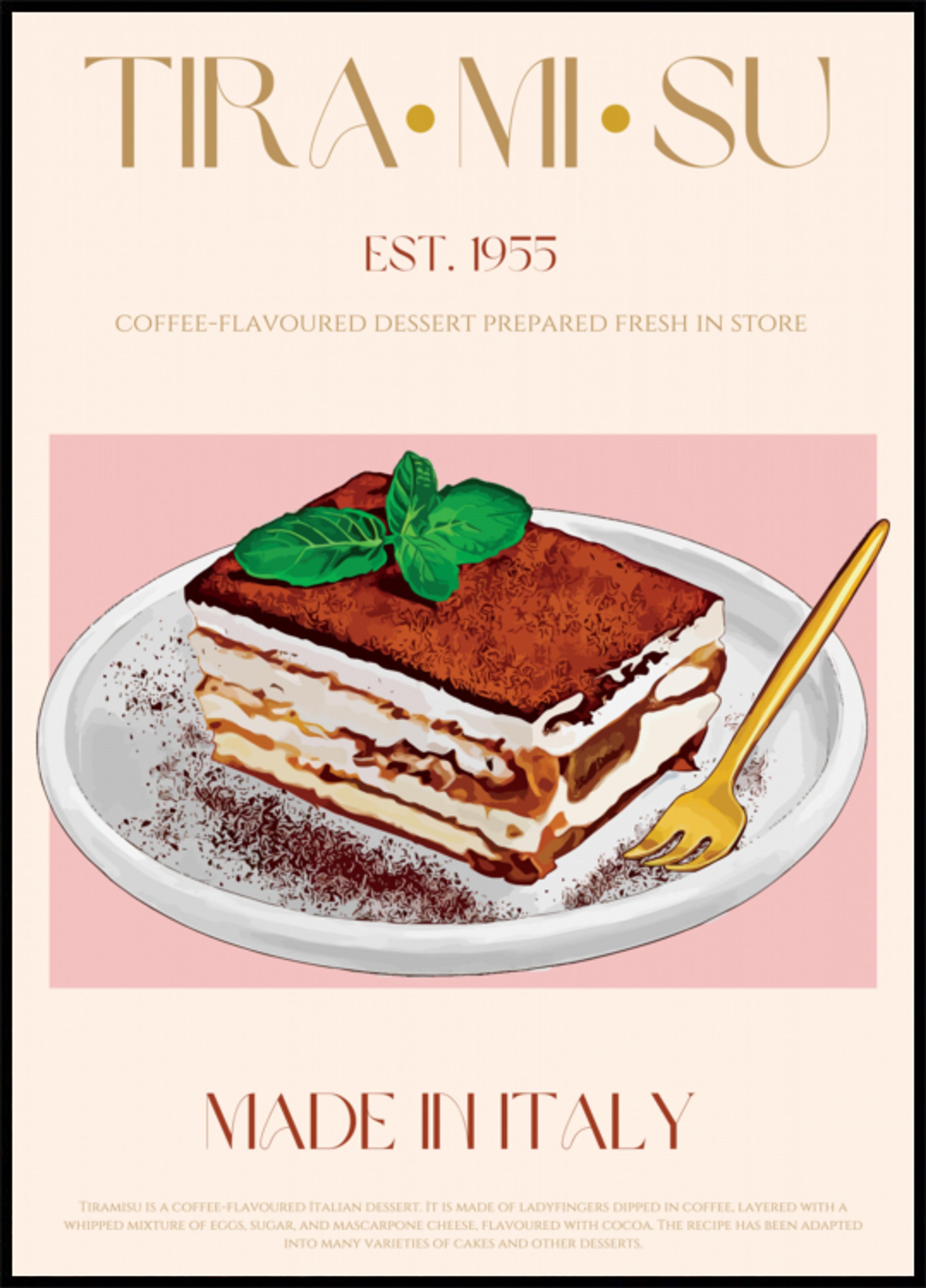 Klasické italské tiramisu