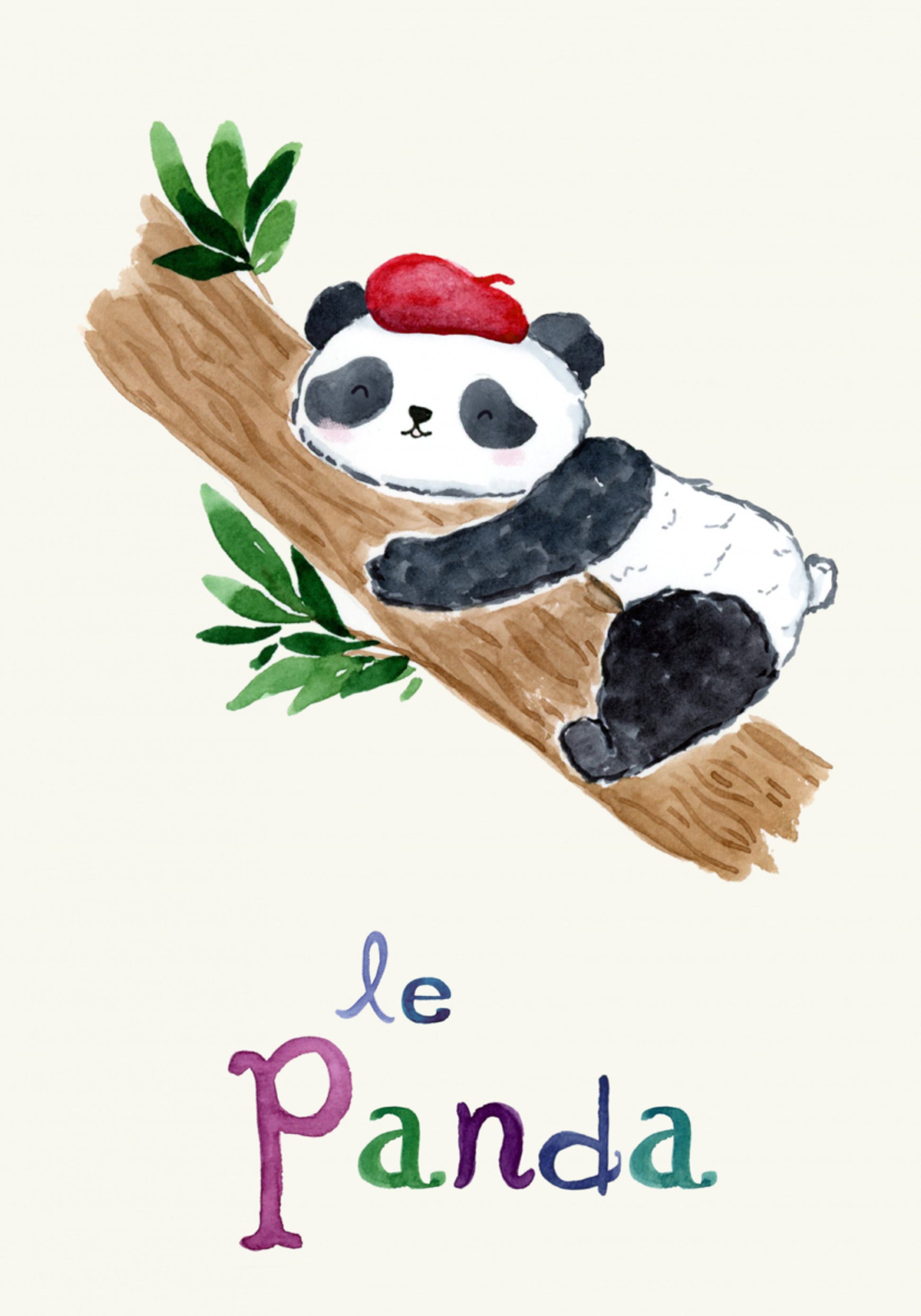 Spící francouzská panda