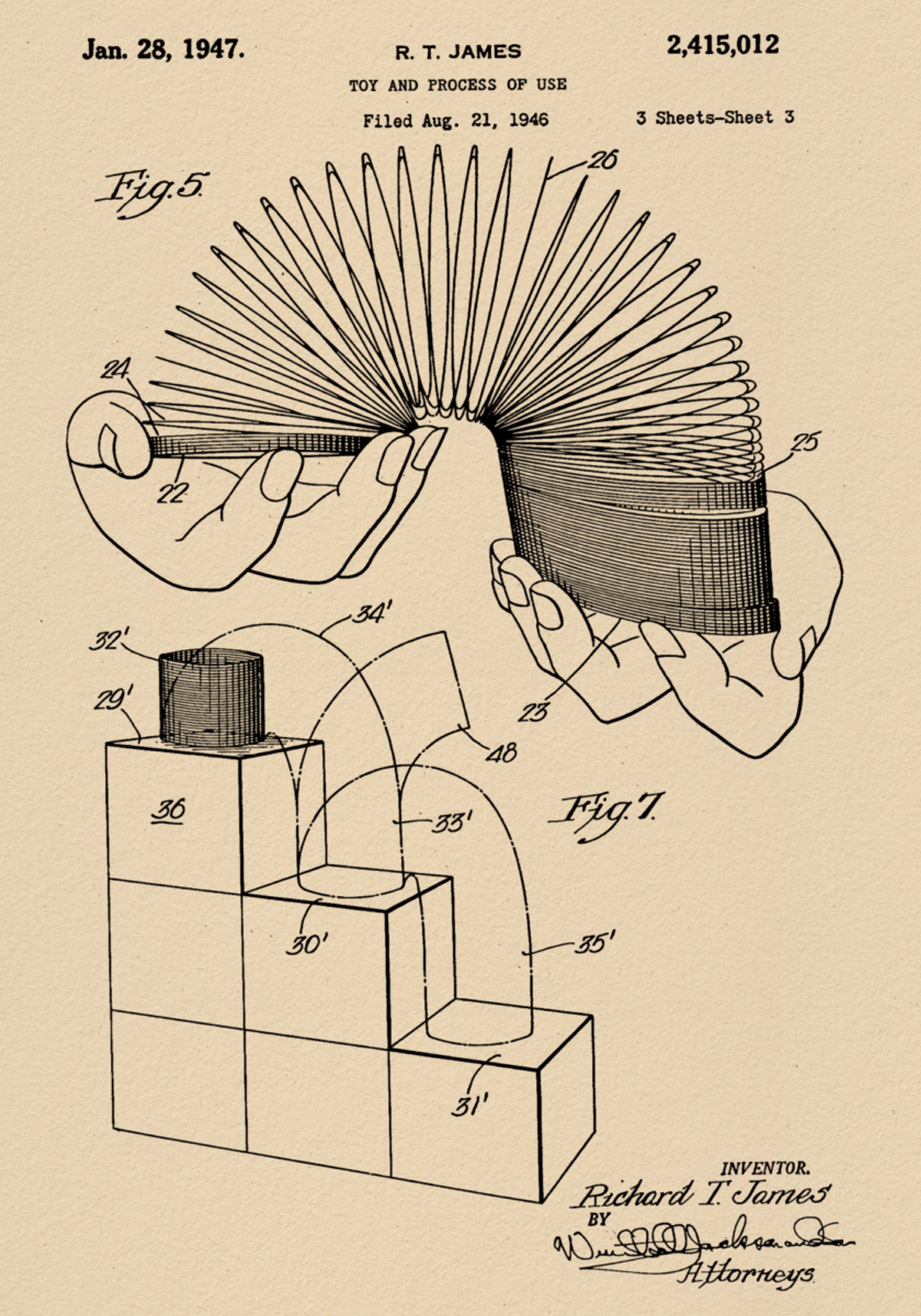 Patent na hračku se spirálovou pružinou