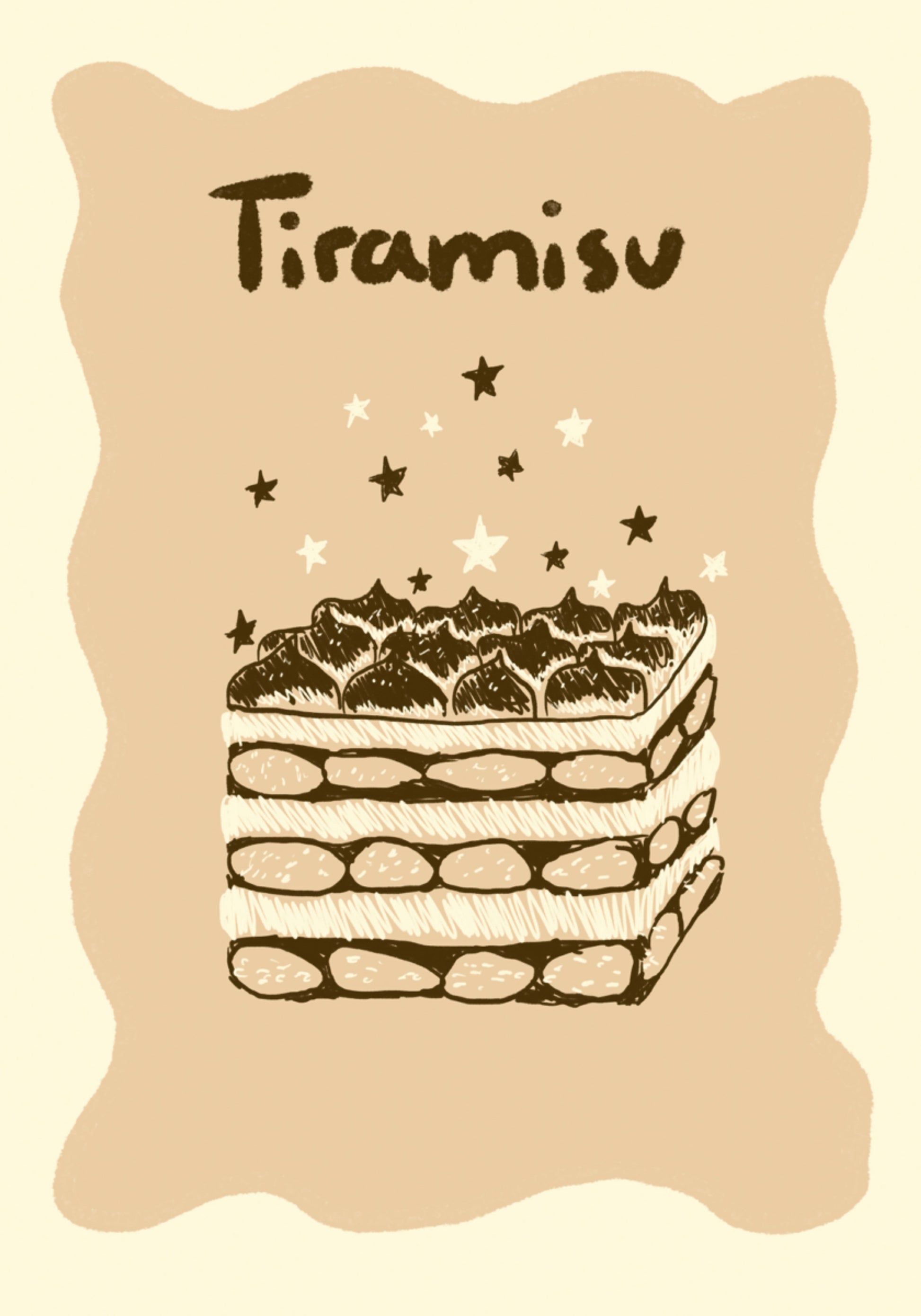 Tiramisu s hvězdami
