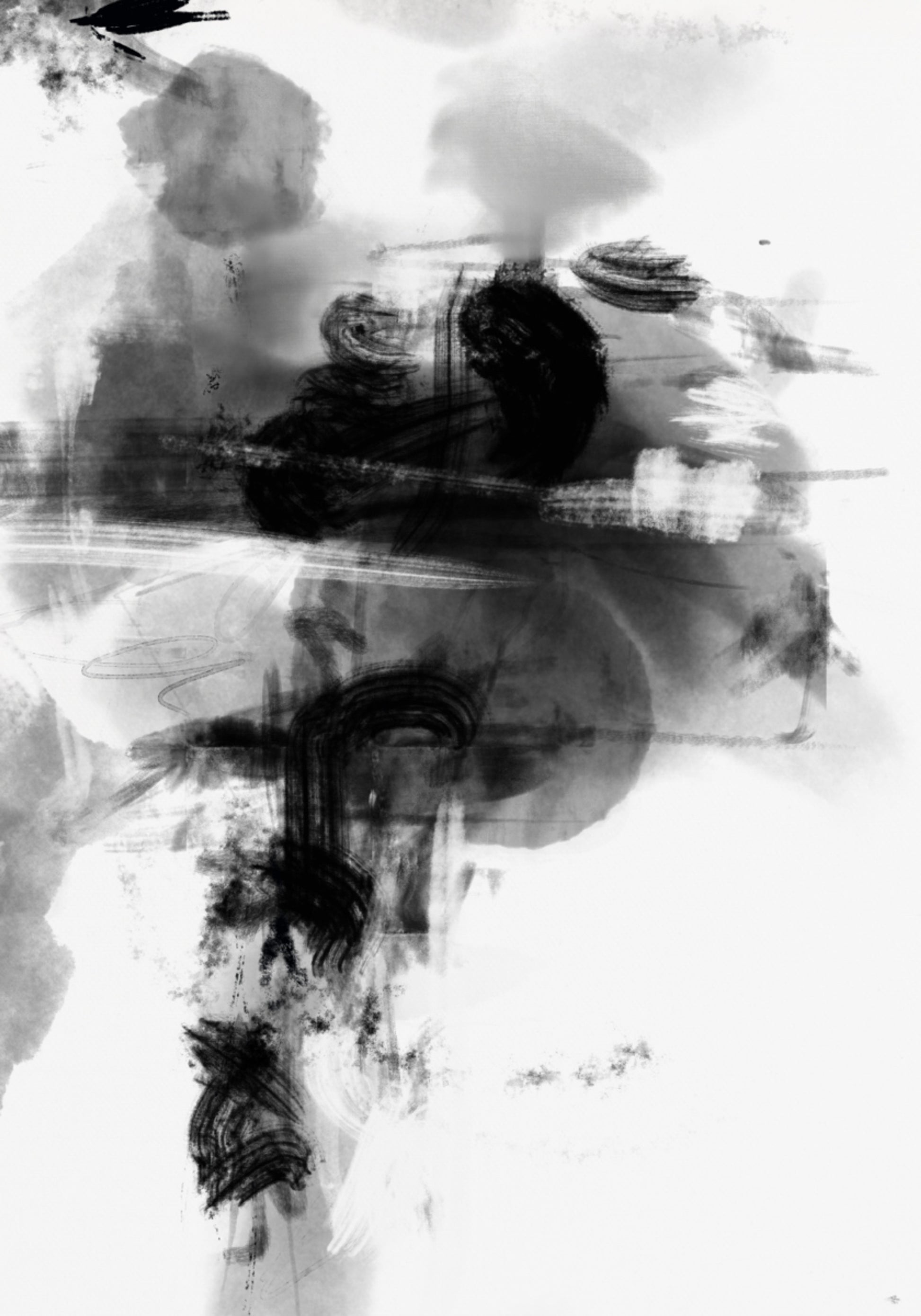 Dynamický monochromatický abstrakt
